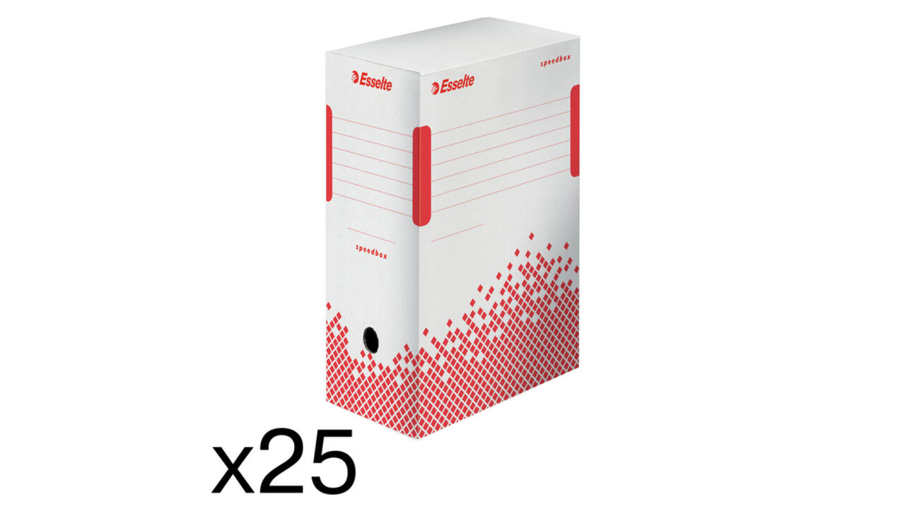 Archiefdoos Esselte Speedbox 150x250x350mm wit