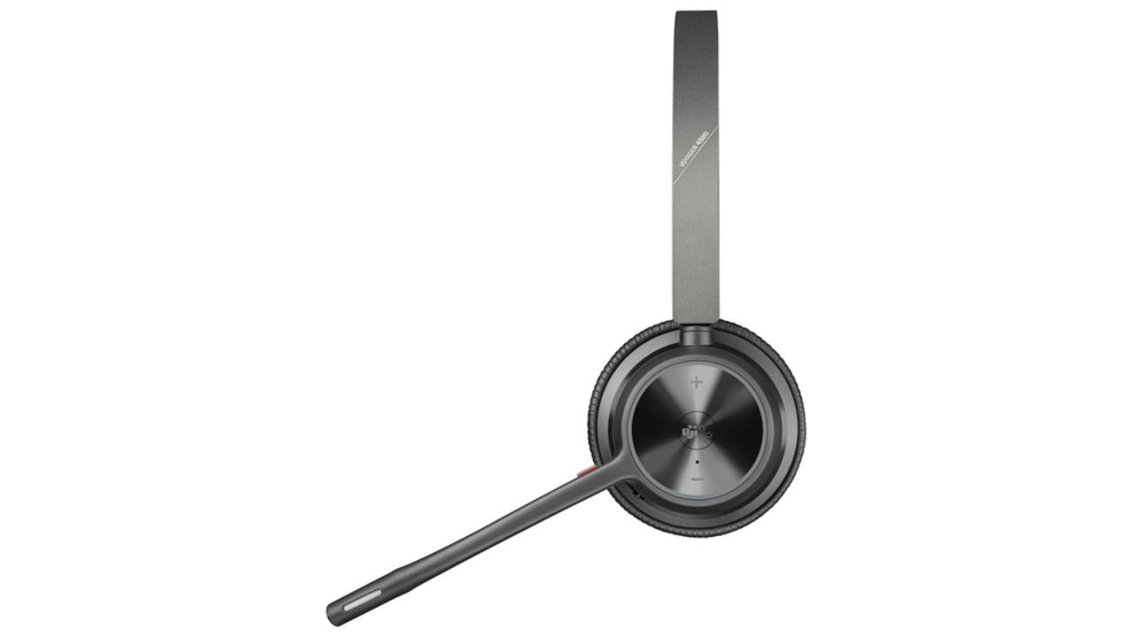 Headset HP POLY Voyager 4320-M met BT700 dongle en oplaadstatief