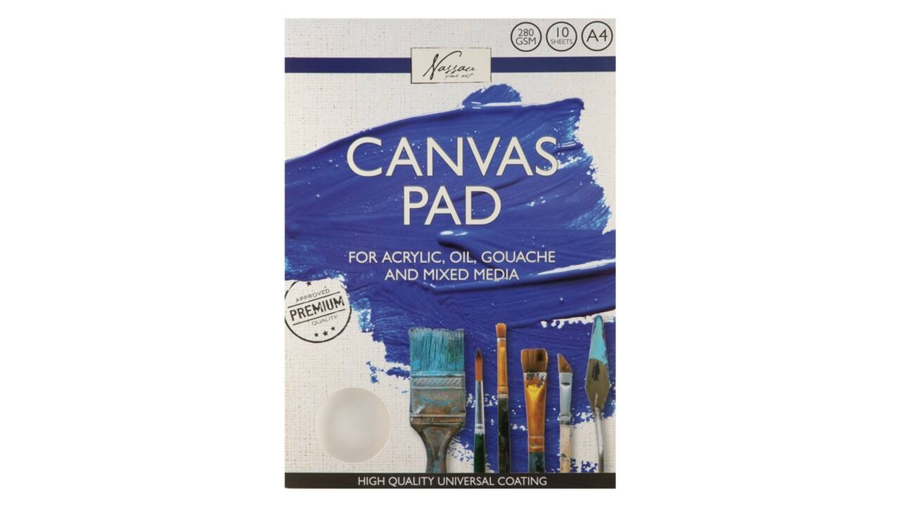 Canvasblok Nassau fine art 24x30cm 100% katoen 10 vel