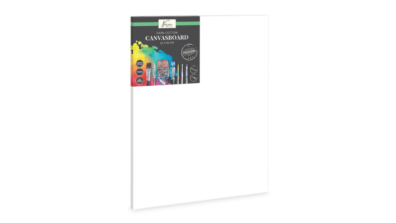 Canvasboard Nassau fine art 24x30cm 100% katoen 3 stuks