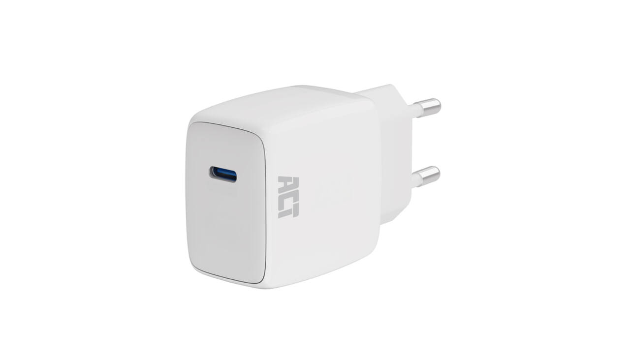 Oplader ACT 35w 1-poort usb c wit