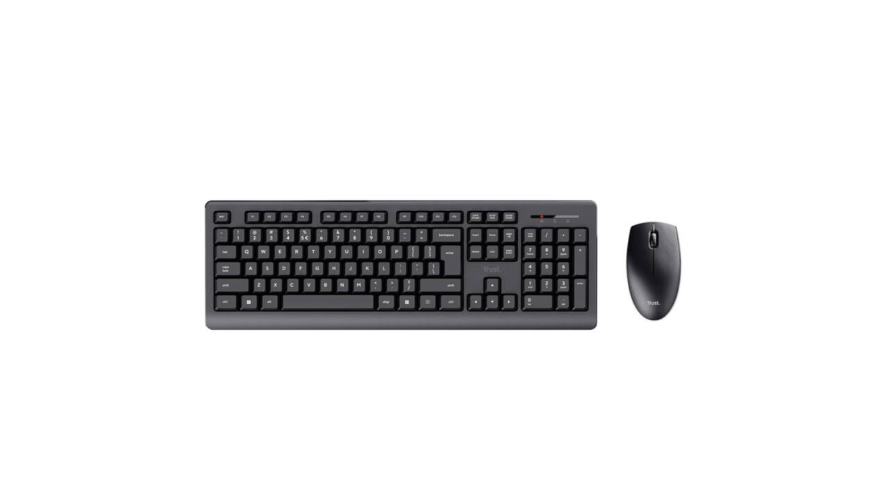 Toetsenbord Trust Primo draadloos + muis QWERTY