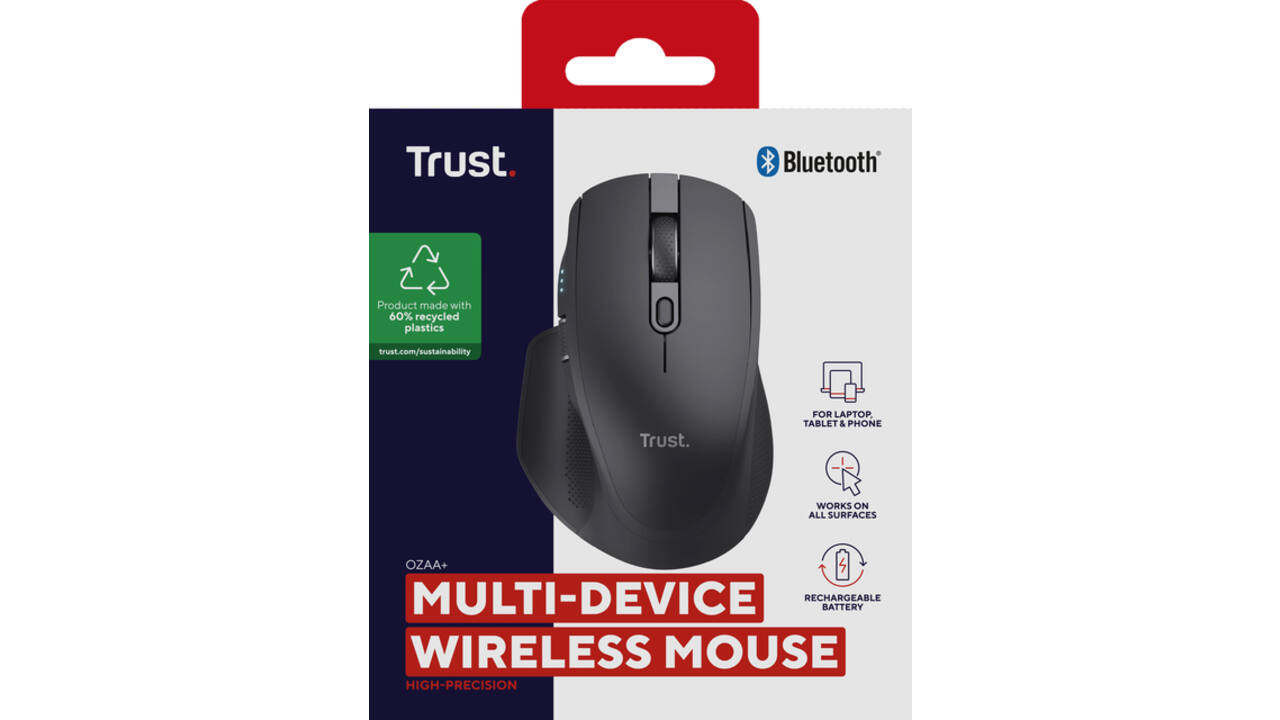 Muis Trust OZAA+ MULTI-CONNECT draadloos