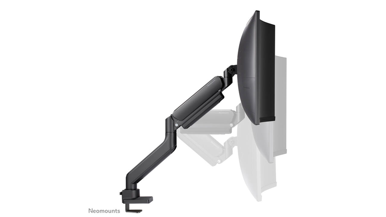 Monitorarm Neomounts NEXT Core single 17-49" curved zwart
