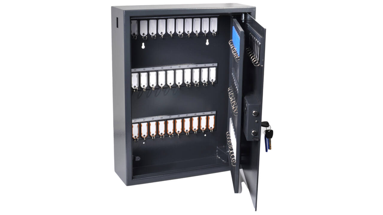 Sleutelkast Pavo High security Magnettag met fingerprintslot 100 haken 600x480x150mm