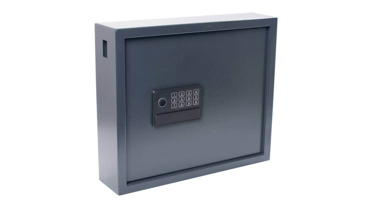Sleutelkast Pavo High security Magnettag met fingerprintslot 20 haken 350x410x100mm