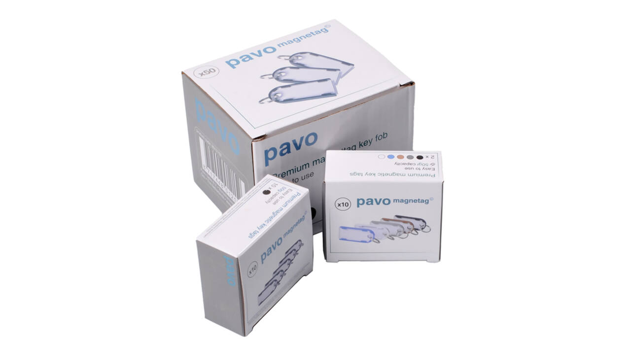Sleutellabel Pavo Magnettag assorti 10 stuks