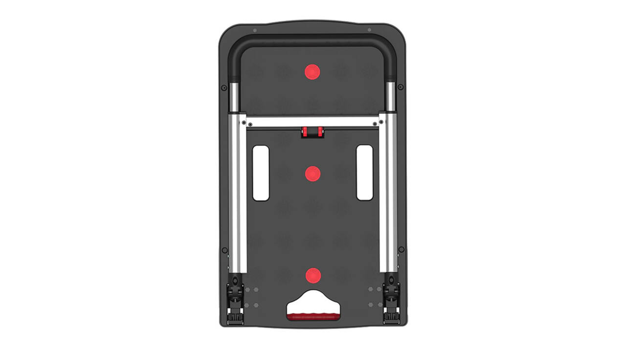 Transportkar Pavo platform trolley inklapbaar 137kg zwart