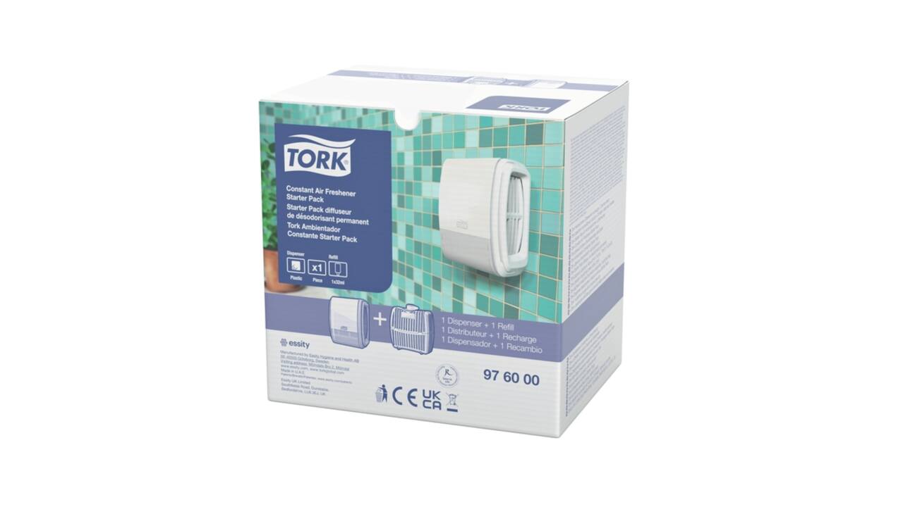 Luchtverfrisserdispenser Tork A3 Elevation constant startpakket wit 976000