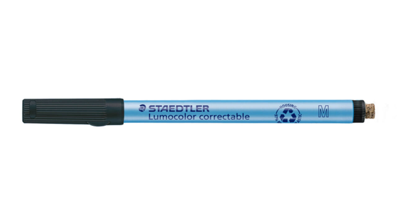 Viltstift Staedtler Lumocolor 305 non permanent correctable M zwart
