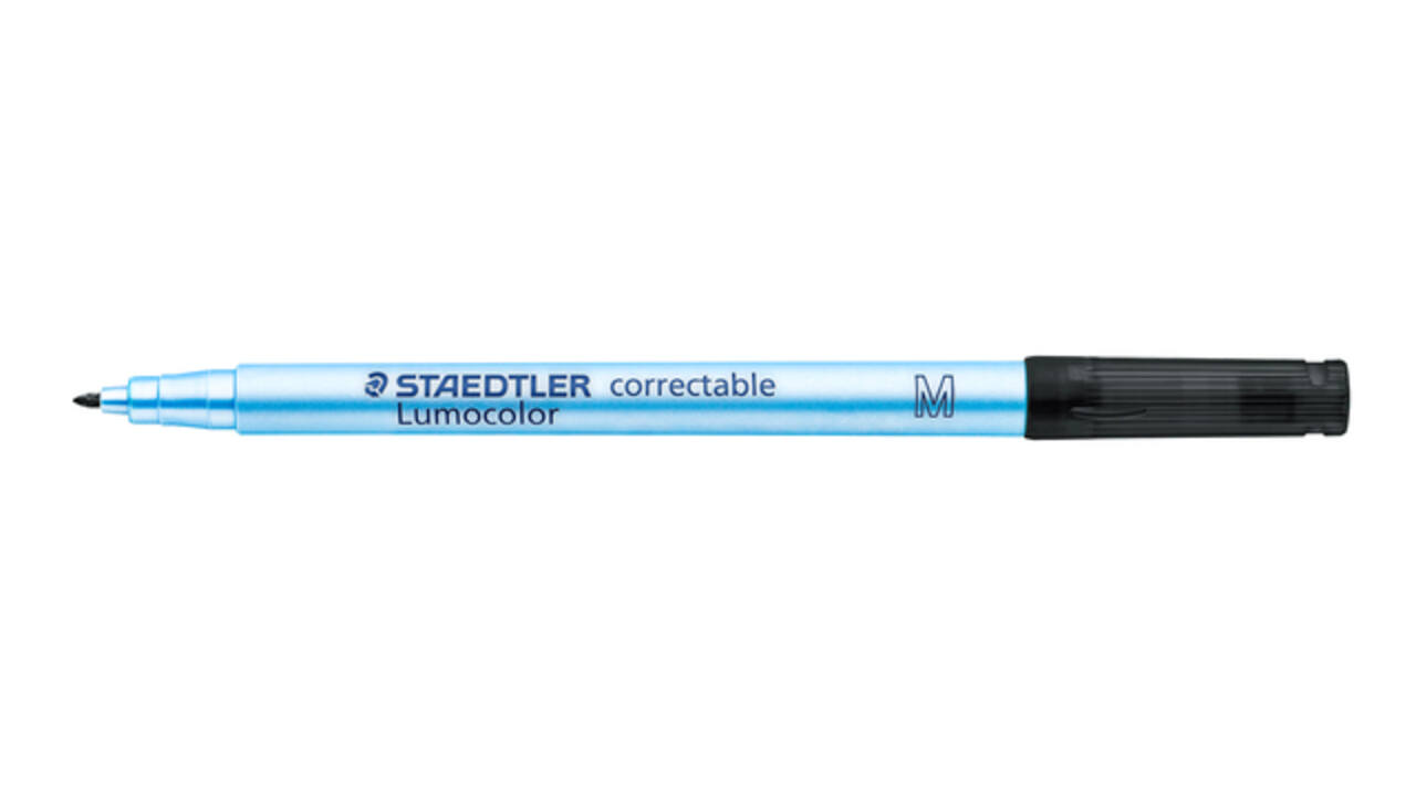 Viltstift Staedtler Lumocolor 305 non permanent correctable M zwart