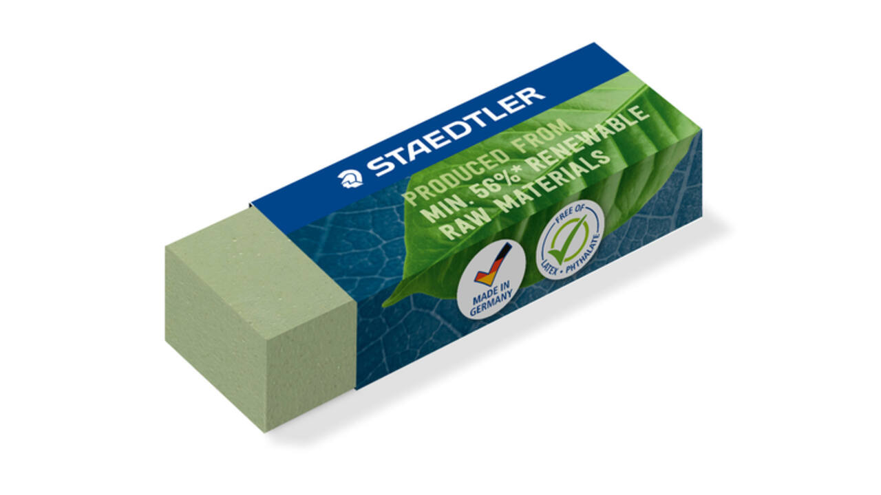 Gum Staedtler Eco 52680 65x23x10mm olijfgroen 20 stuks