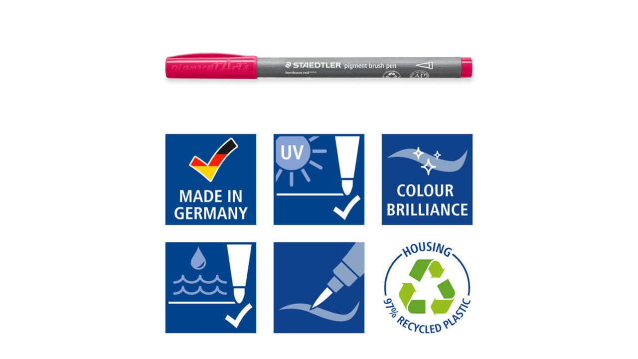 Brushpen Staedtler PigmentArts set à 36 kleuren