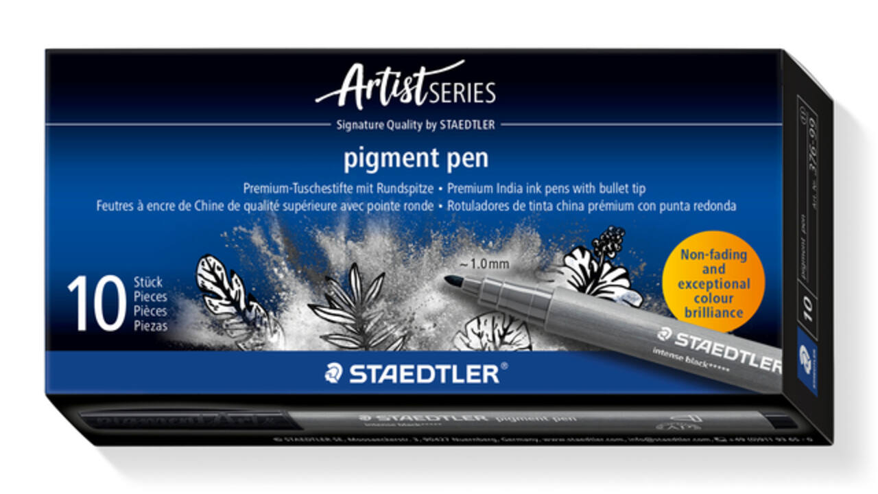 Fijnschrijver Staedtler PigmentArts Intens zwart
