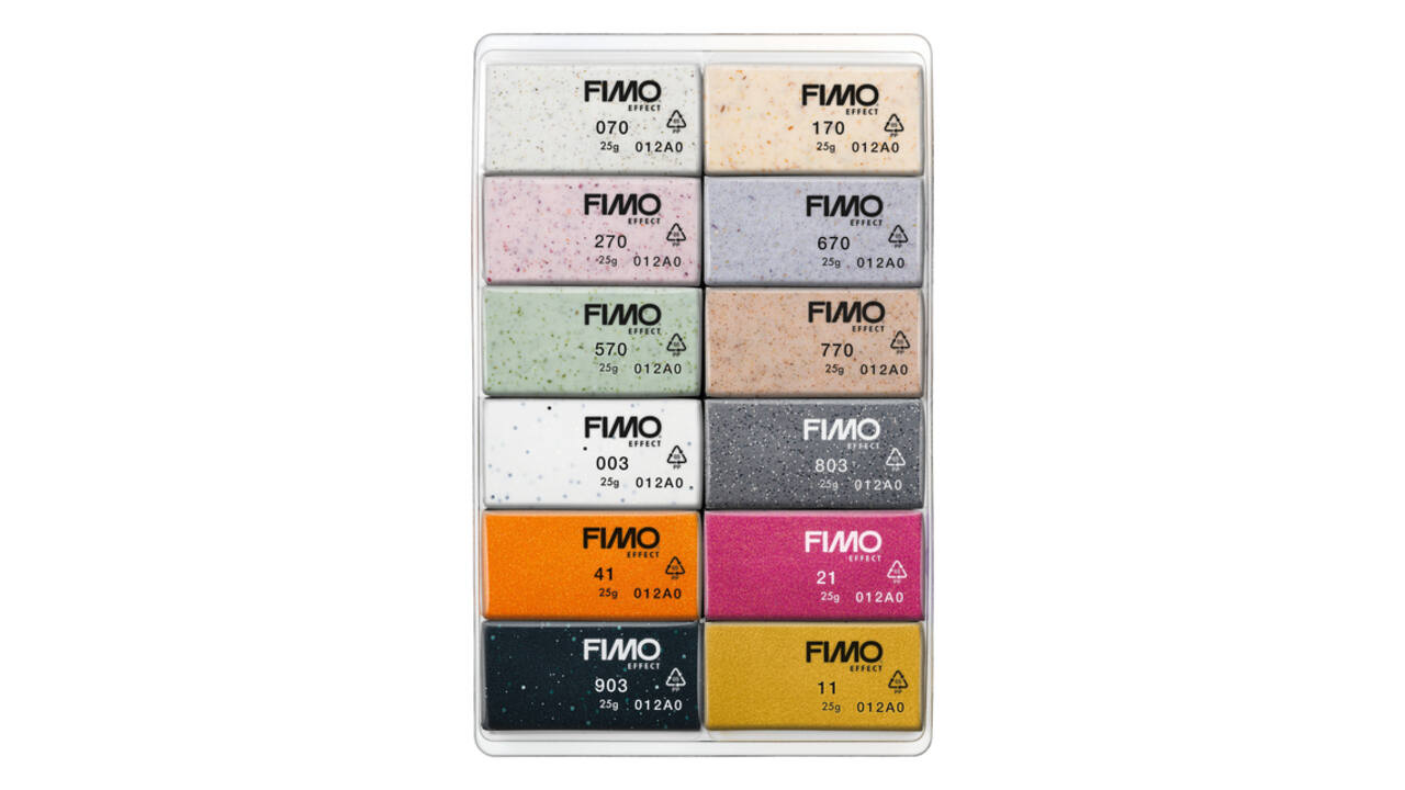 Klei Fimo effect colour pak à 12 Boho kleuren