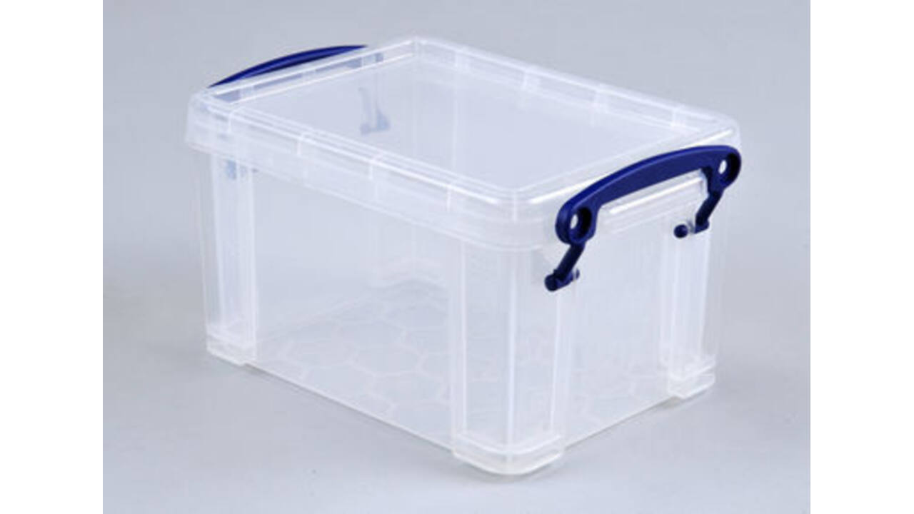 Opbergbox Really Useful 1.6 liter 195x135x110mm transparant wit
