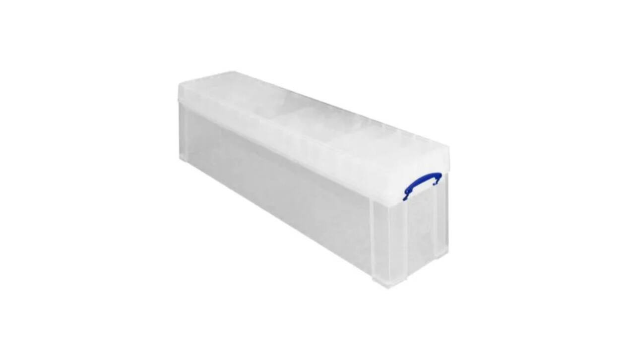 Opbergbox Really Useful 77 liter 1201x270x355mm transparant wit