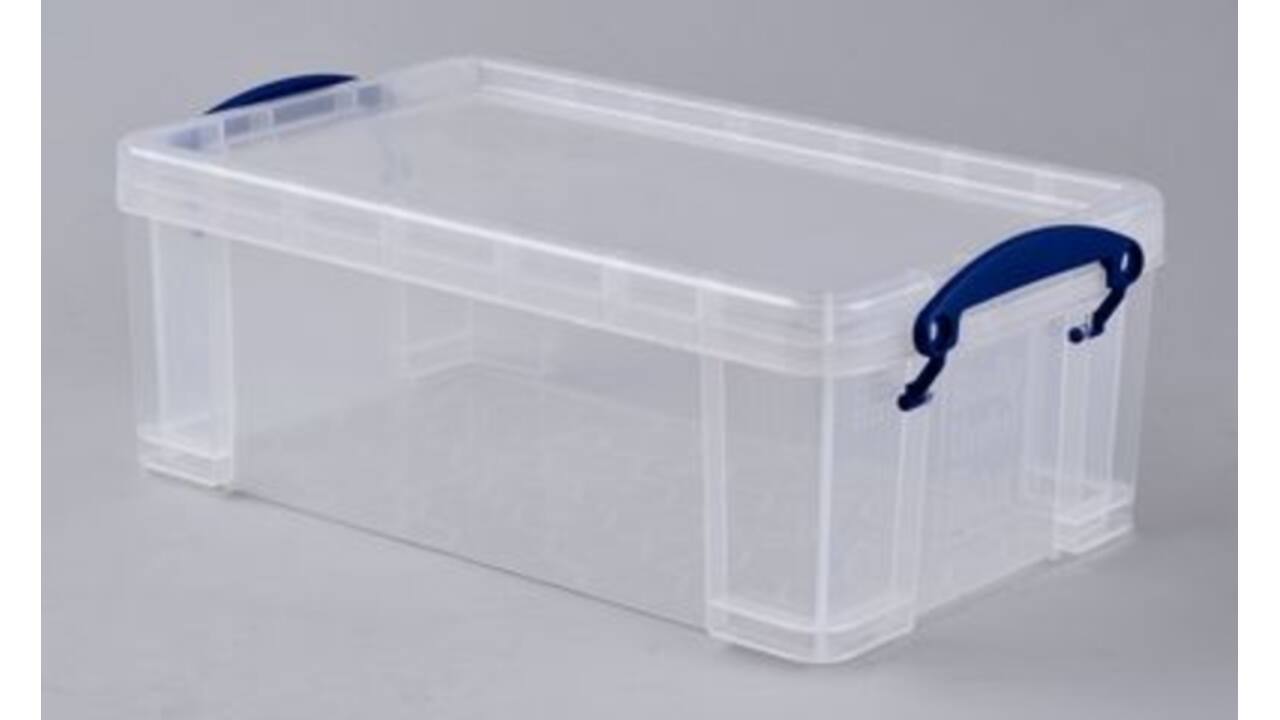 Opbergbox Really Useful 5 liter 340x200x125mm transparant wit