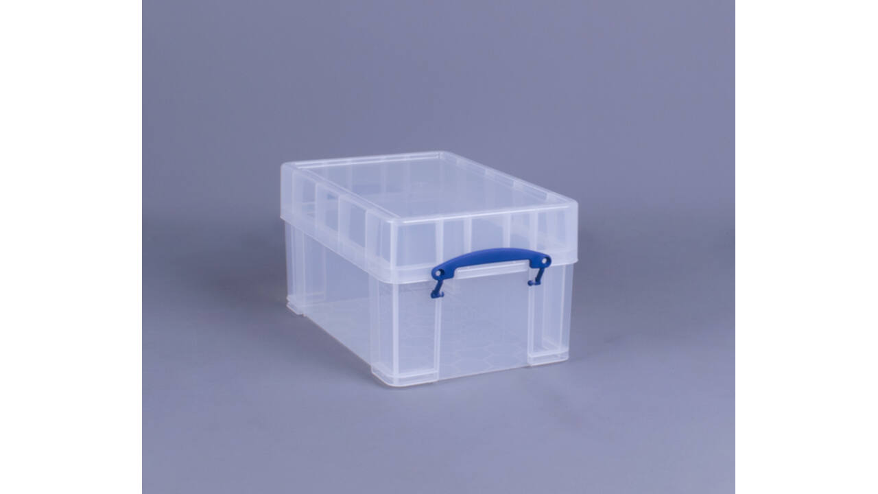 Opbergbox Really Useful 9 liter XL 395x255x205mm transparant wit