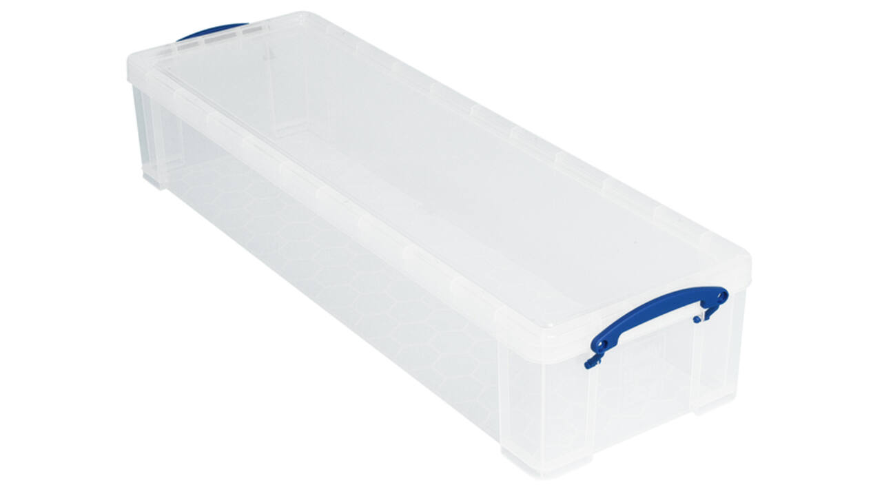 Opbergbox Really Useful 22 liter 800x255x155mm transparant wit