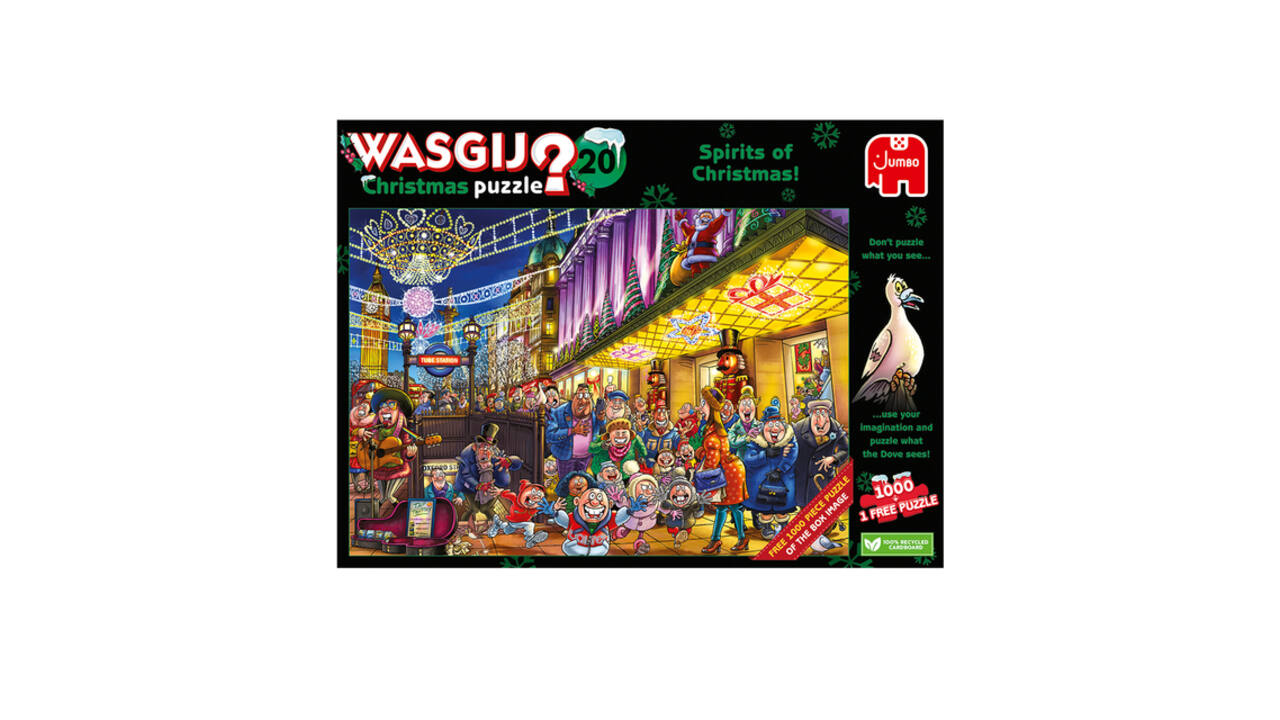 Puzzel Wasgij Christmas 20 - De Geesten van de Kerstmis! 2x1000st (1 puzzle for free)
