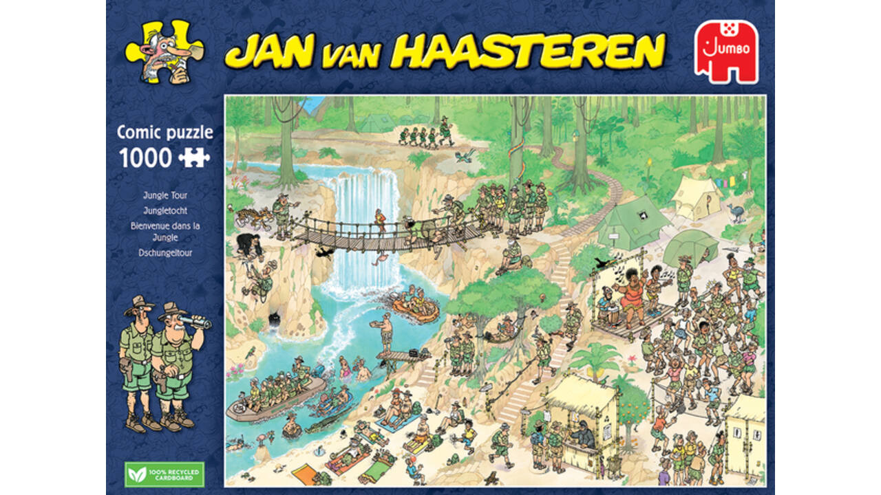 Puzzel Jan van Haasteren Jungletocht 1000 stukjes