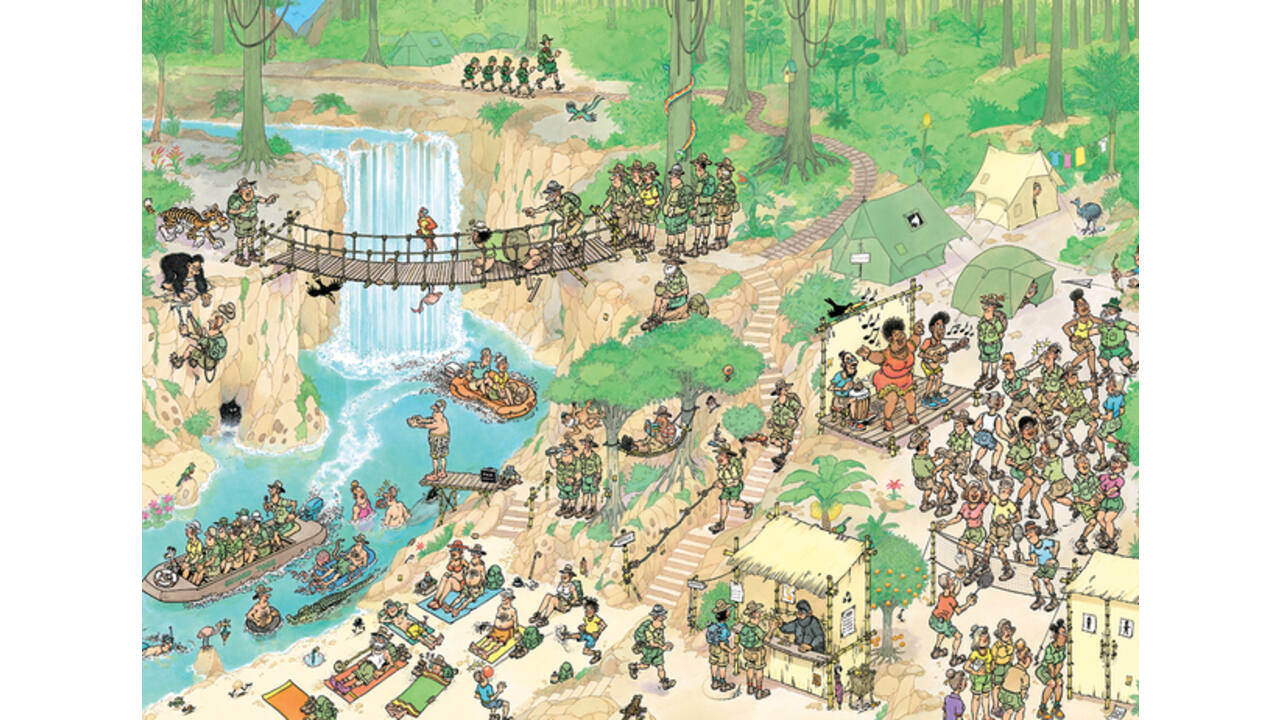 Puzzel Jan van Haasteren Jungletocht 1000 stukjes