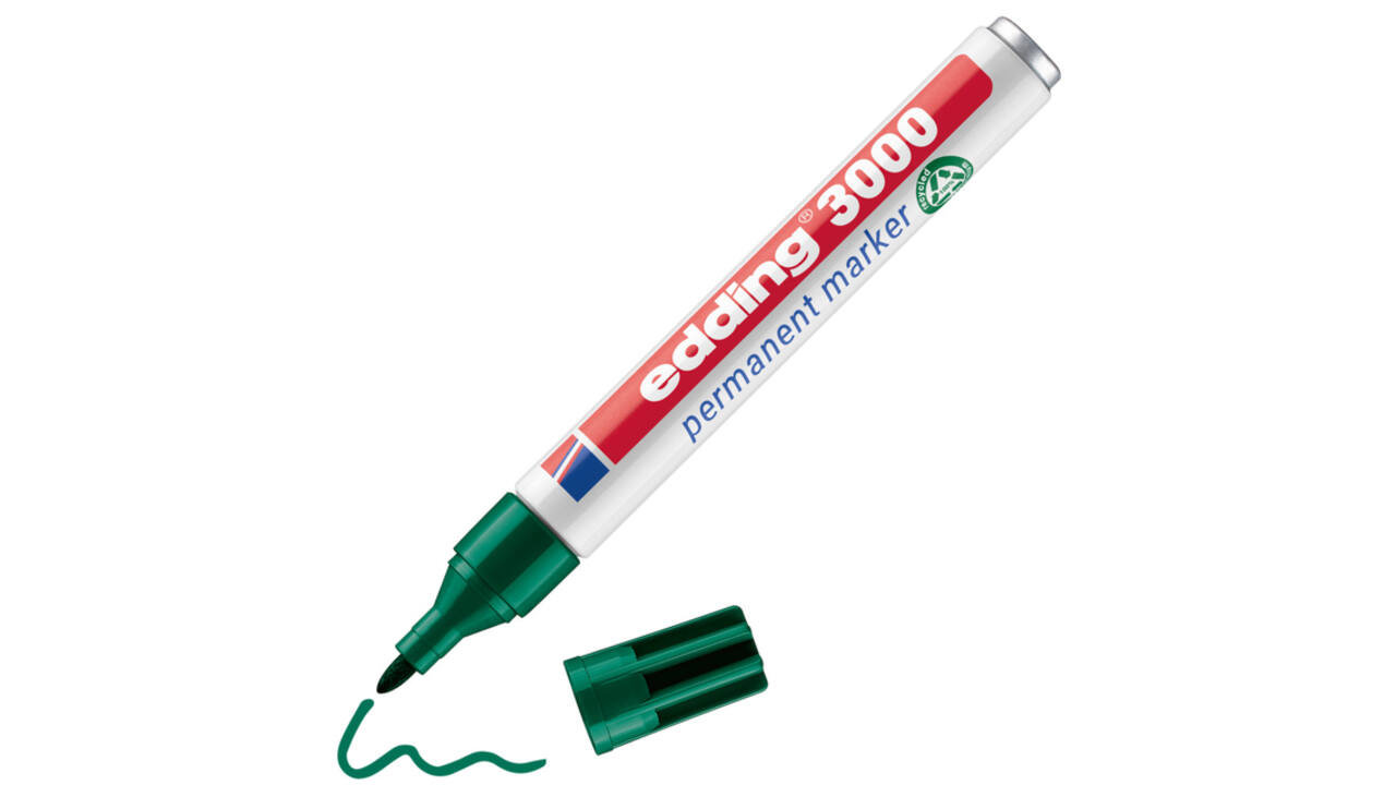 Viltstift edding 3000 creatief rond 1.5-3mm assorti blister à 4 stuks