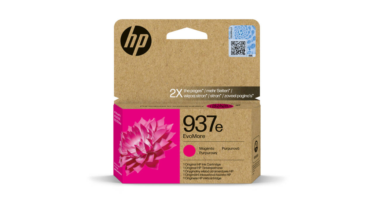 Inktcartridge HP 4S6W7NE 937E Evomore rood