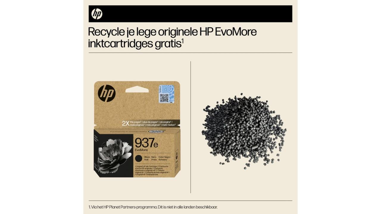 Inktcartridge HP 4S6W9NE 937E Evomore zwart