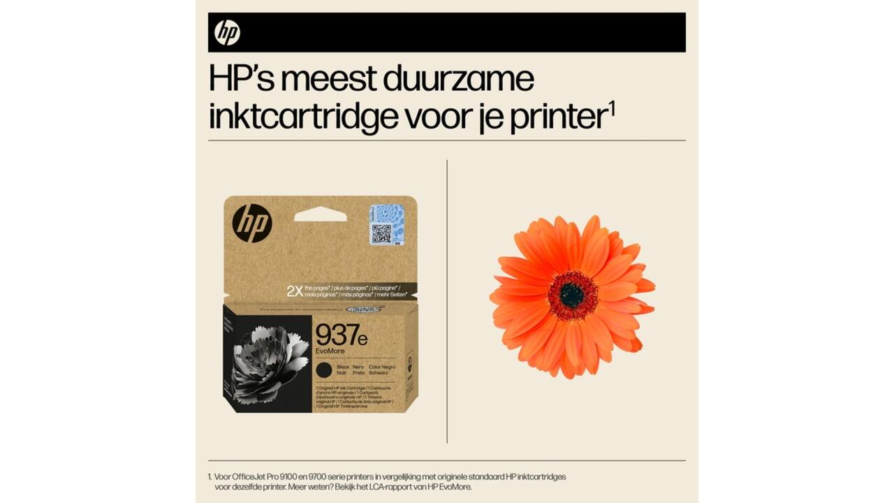 Inktcartridge HP 4S6W9NE 937E Evomore zwart