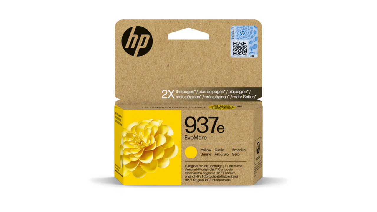 Inktcartridge HP 4S6W8NE 937E Evomore geel