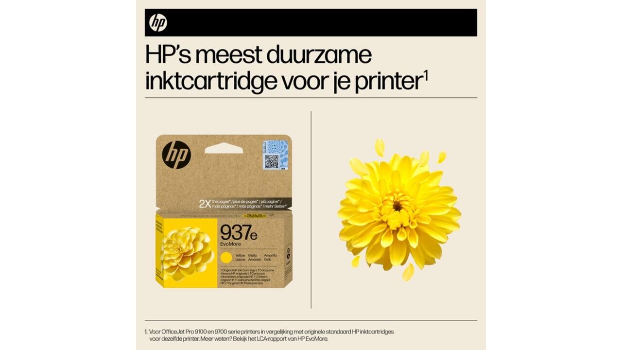 Inktcartridge HP 4S6W8NE 937E Evomore geel