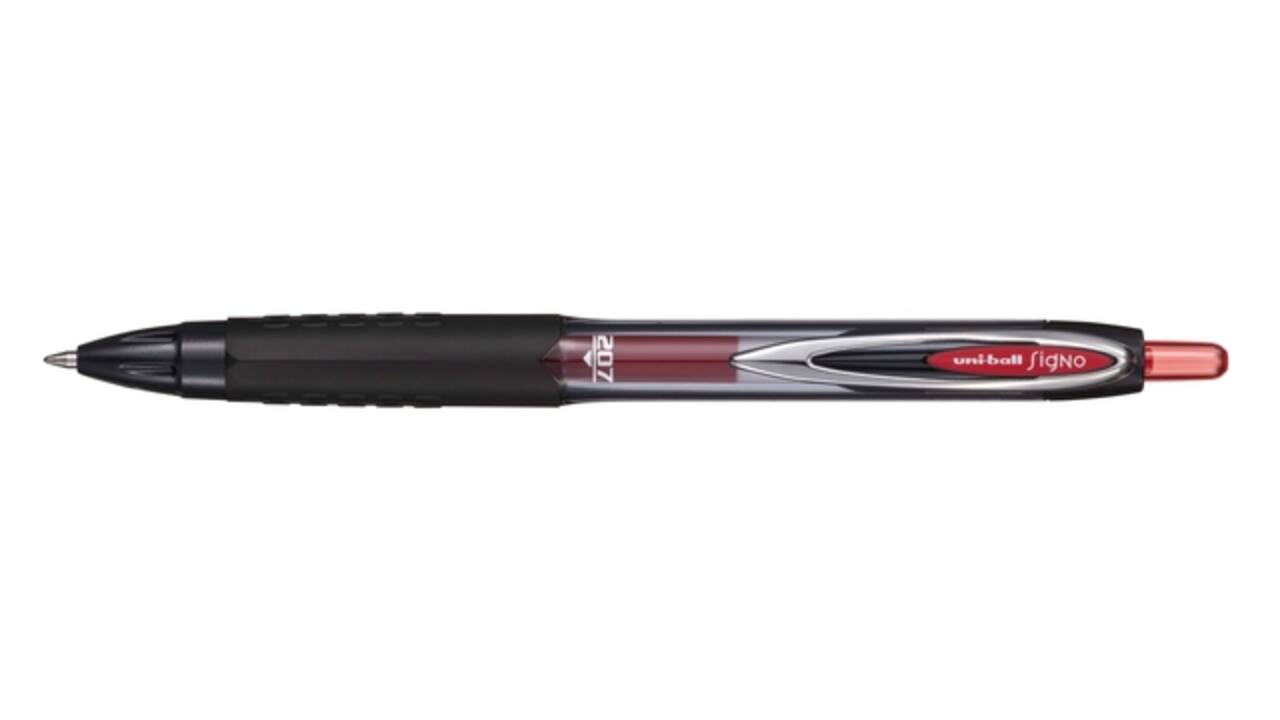 Gelschrijver Uni-ball Signo eco 207E medium rood