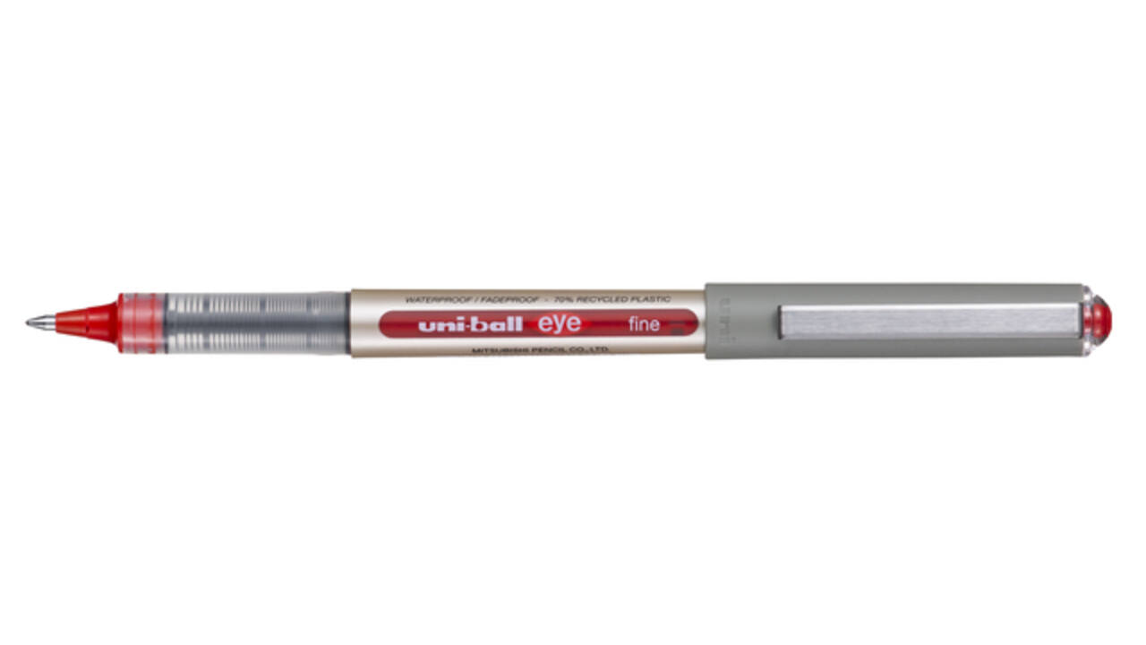 Rollerpen Uni-ball Eye eco 157E medium rood