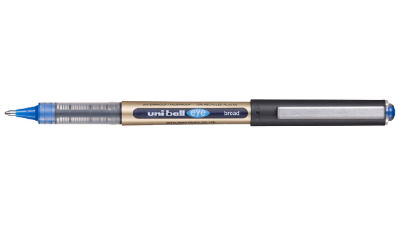 Rollerpen Uni-ball Eye eco 150E breed blauw