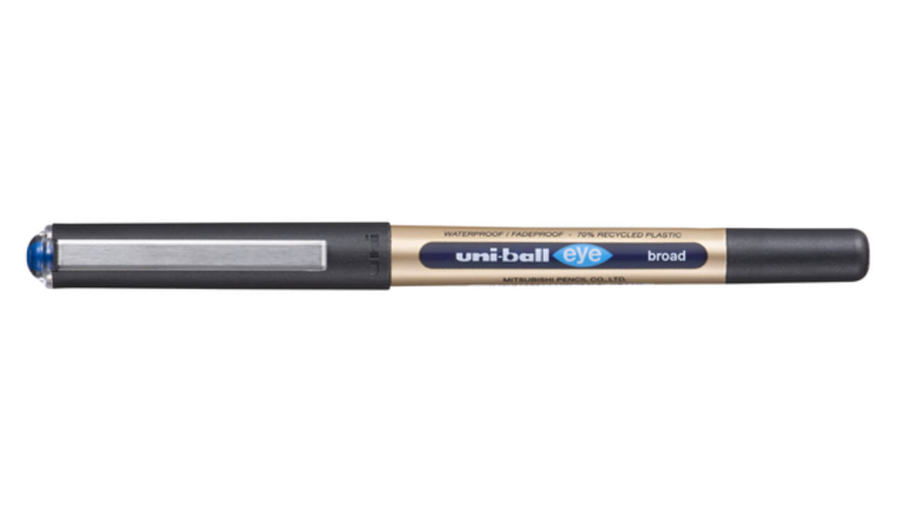 Rollerpen Uni-ball Eye eco 150E breed blauw
