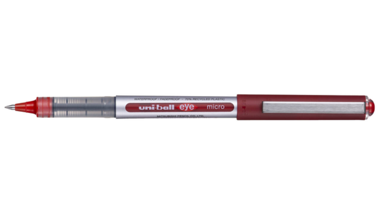 Rollerpen Uni-ball Eye eco 150E fijn rood