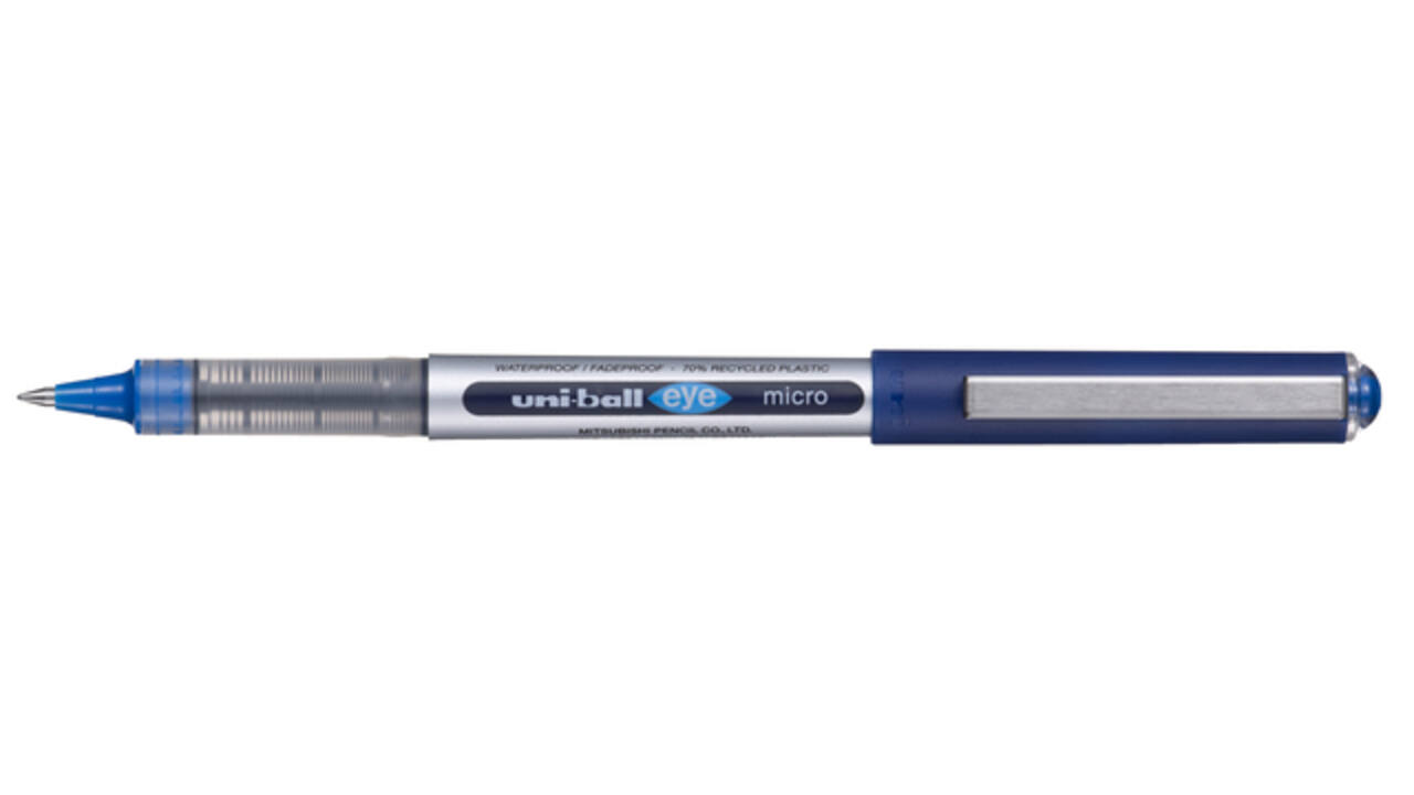 Rollerpen Uni-ball Eye eco 150E fijn blauw
