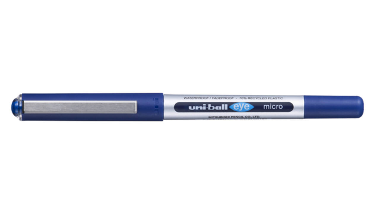 Rollerpen Uni-ball Eye eco 150E fijn blauw