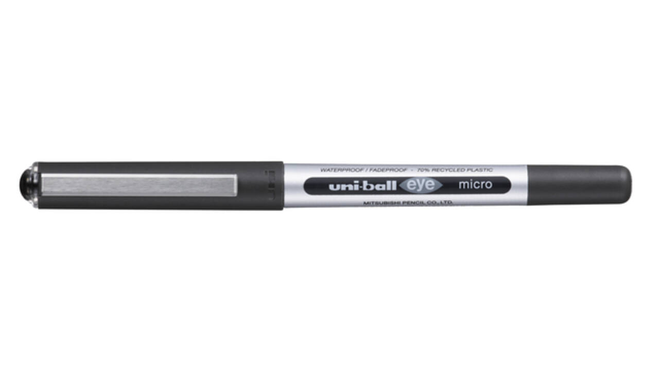 Rollerpen Uni-ball Eye eco 150E fijn zwart