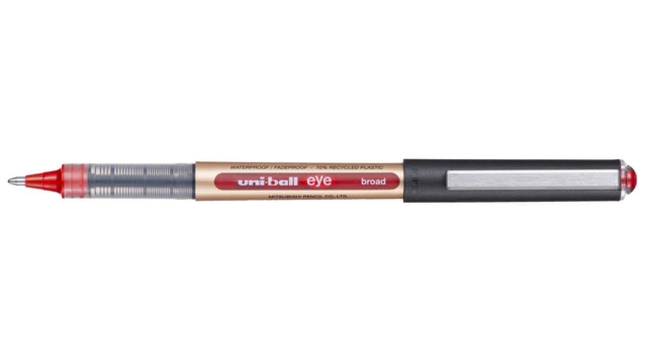 Rollerpen Uni-ball Eye eco 150E breed rood