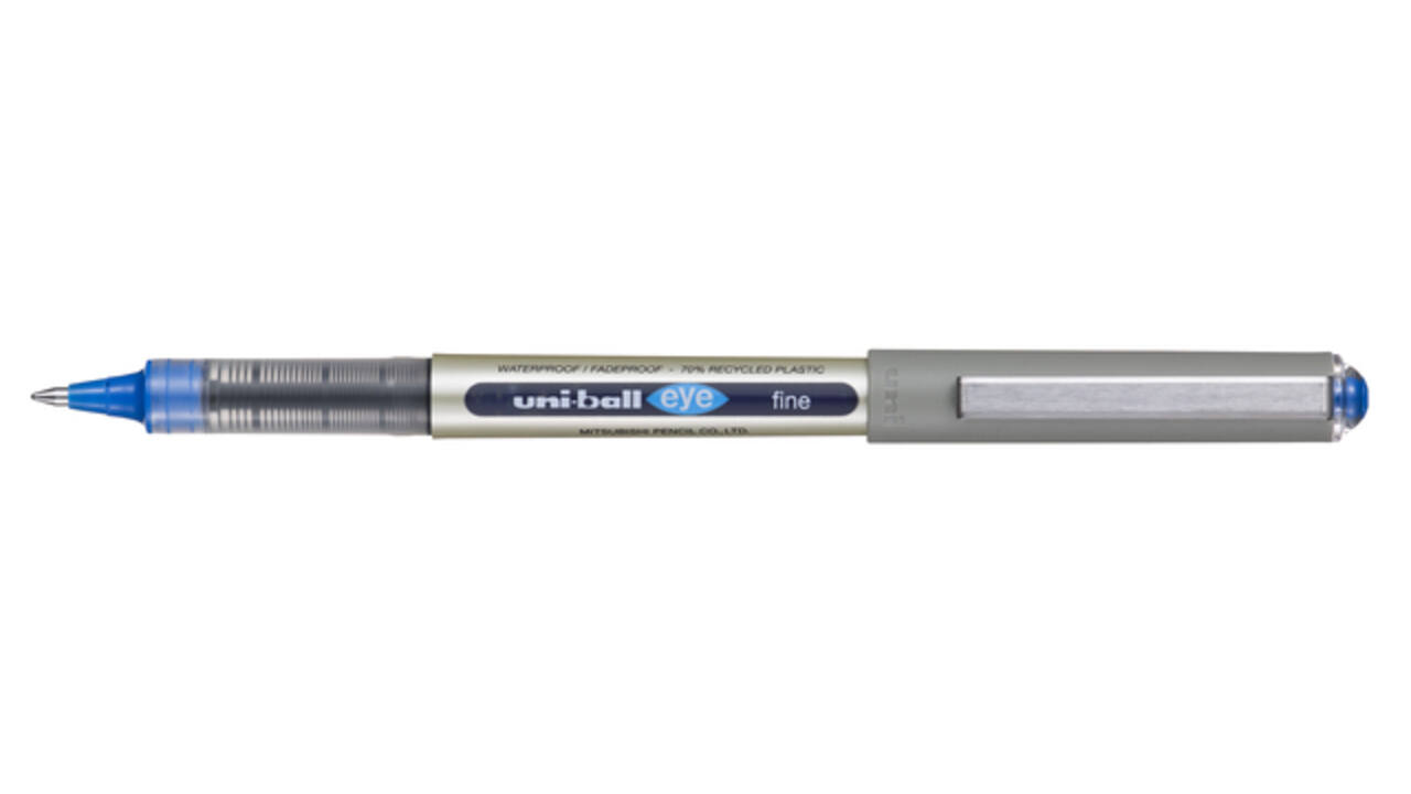 Rollerpen Uni-ball Eye eco 157E medium blauw
