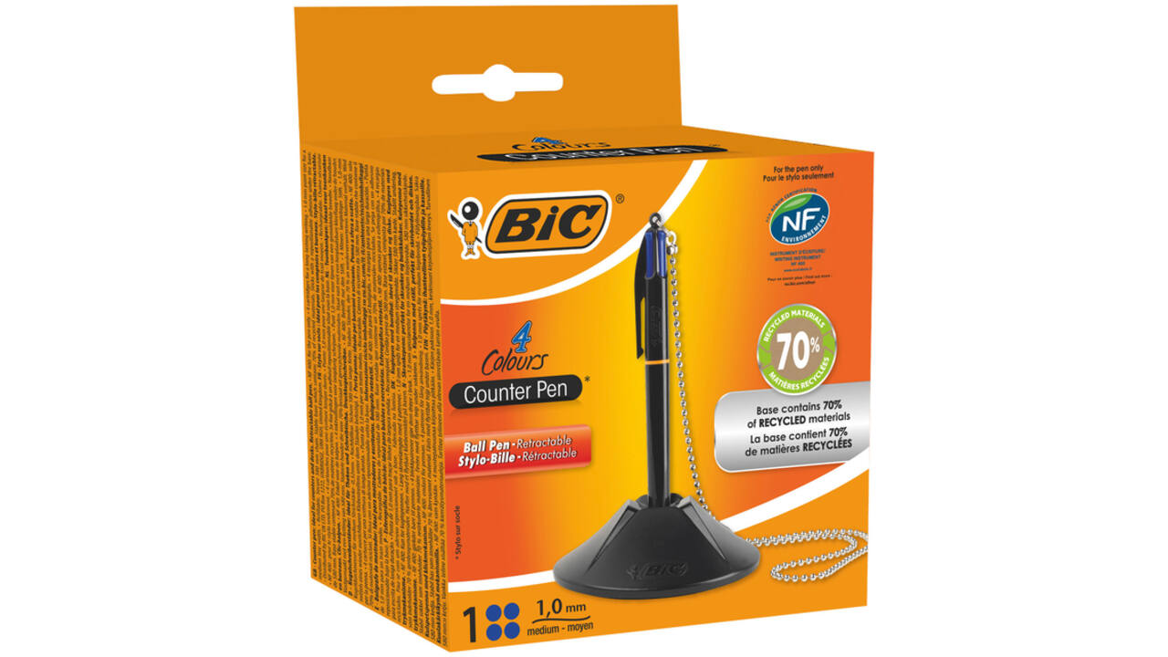 Baliebalpen Bic met ketting medium zwart