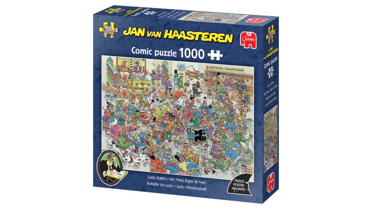 Puzzel Jan van Haasteren NK Mens Erger Je Niet 1000 stukjes