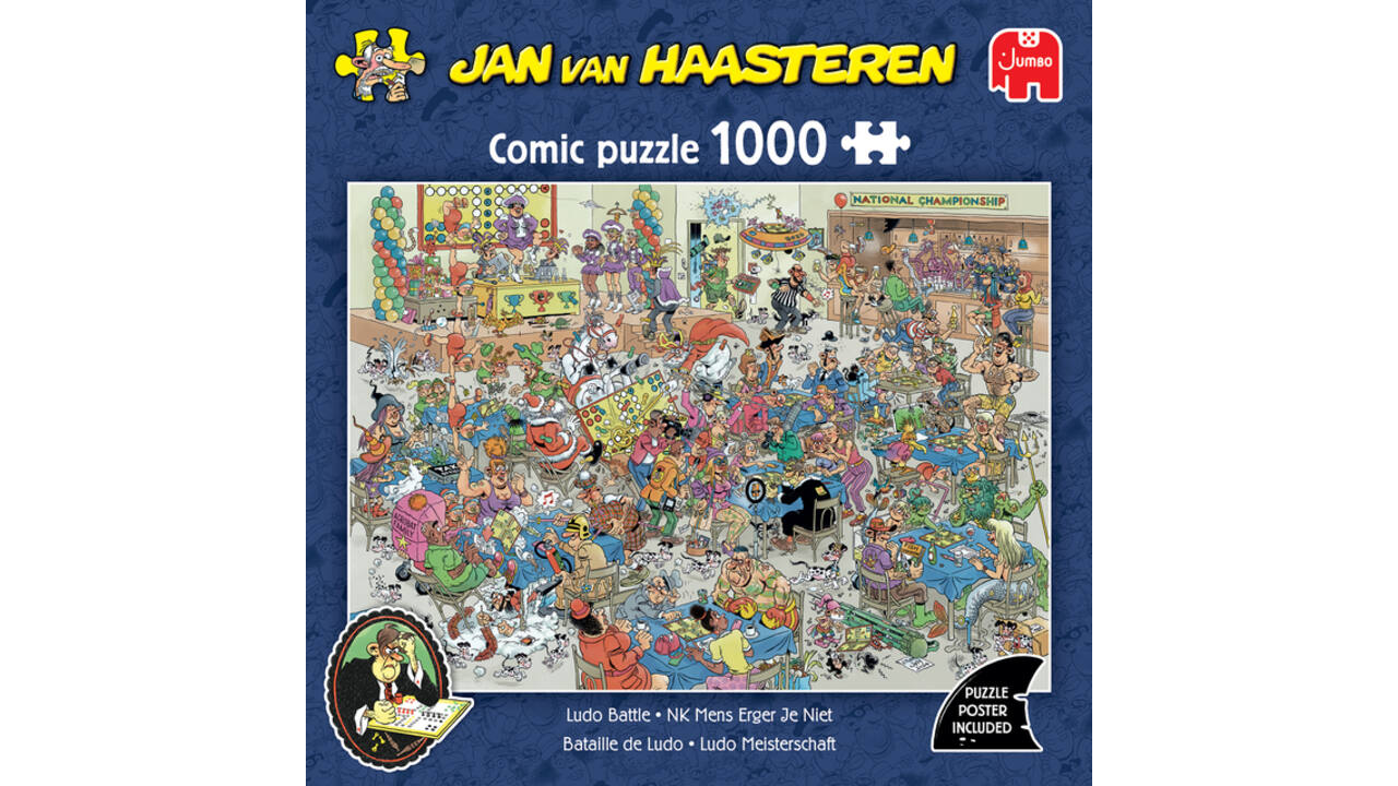 Puzzel Jan van Haasteren NK Mens Erger Je Niet 1000 stukjes