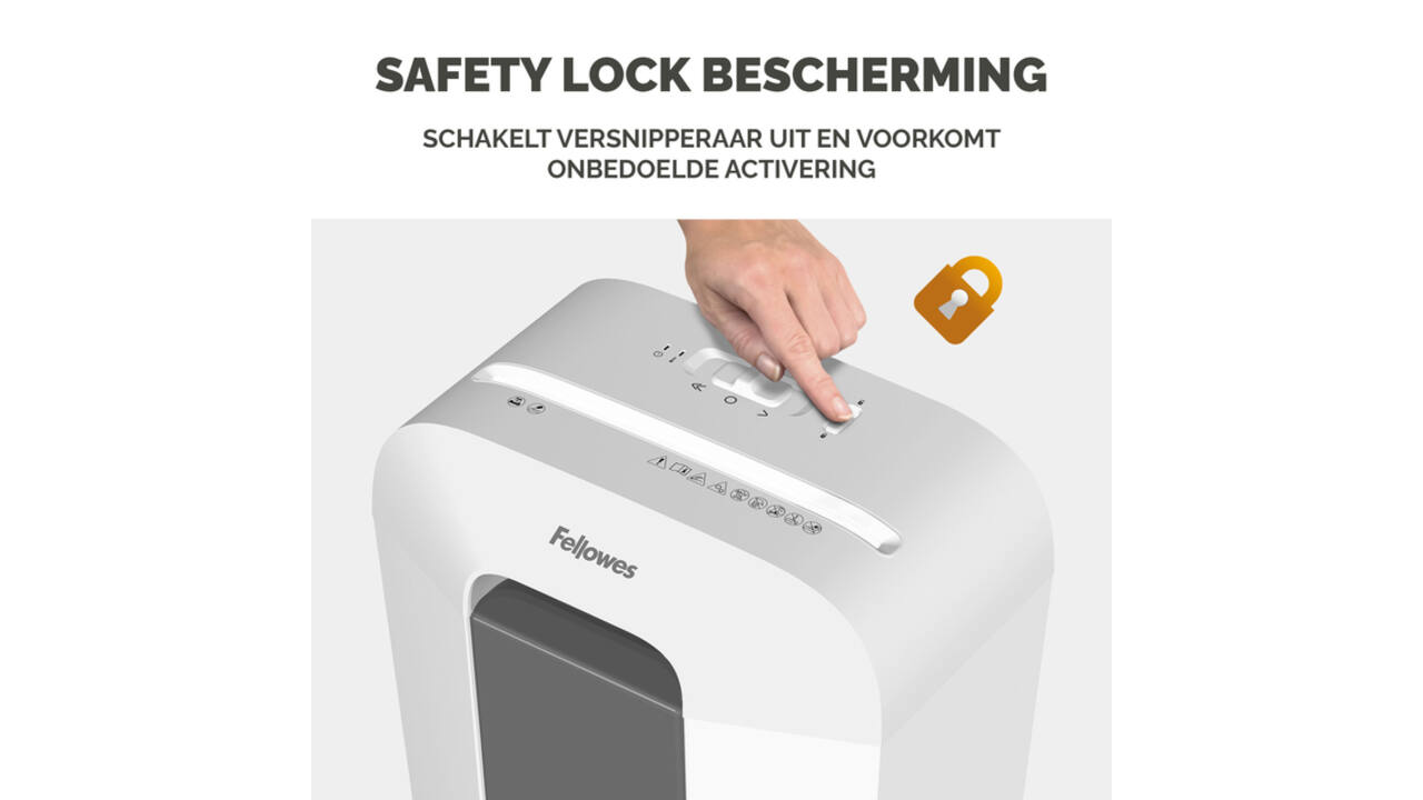 Papiervernietiger Fellowes Powershred LX50 snippers 4x37mm wit