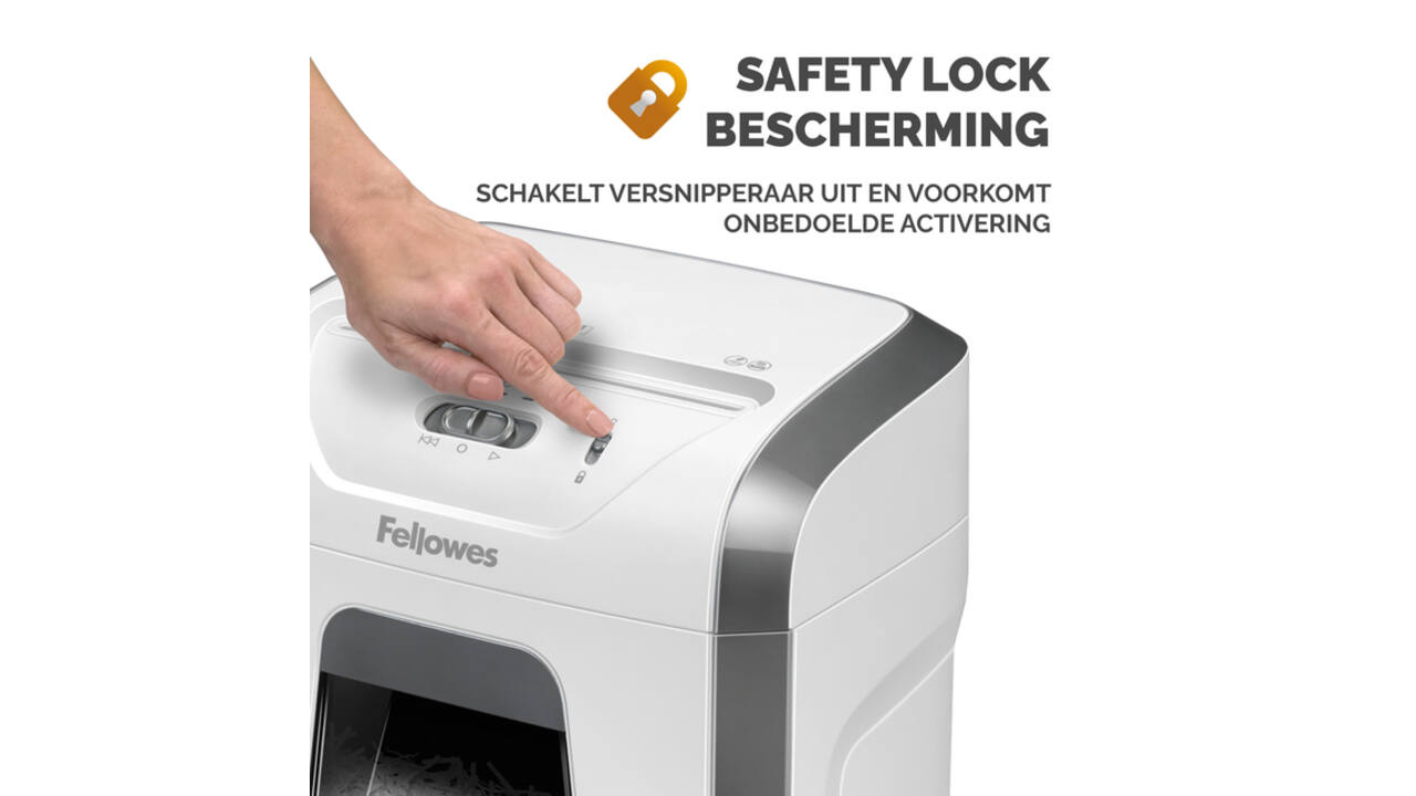 Papiervernietiger Fellowes Powershred 15C snippers 4x40mm wit