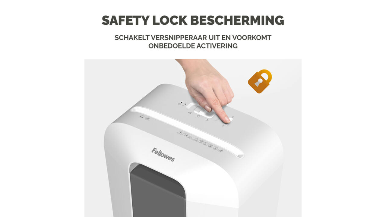 Papiervernietiger Fellowes Powershred LX25 snippers 4x37mm wit