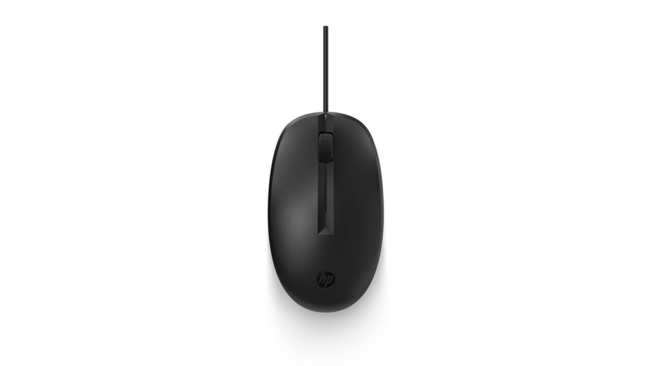 Muis HP 125 bedraad zwart